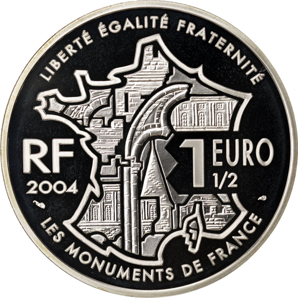 France, 1,5 Euro, 2004, MS(65-70), Silver, 22.20