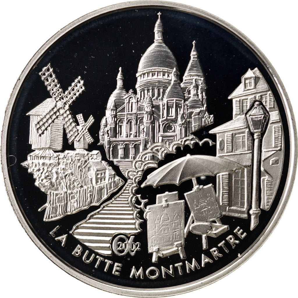 Francia, 1,5 Euro, 2002, FDC, Argento
