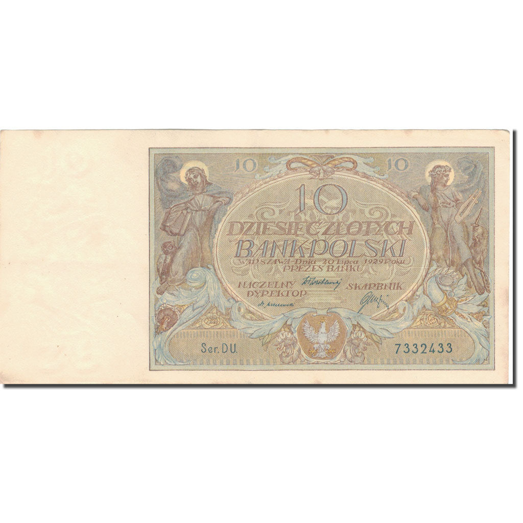 Billet, Pologne, 10 Zlotych, 1929, 1929-07-20, KM:69, TB