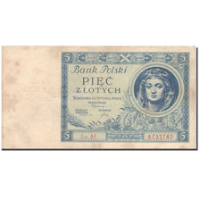 Banknote, Poland, 5 Zlotych, 1930, 1930-01-02, KM:72, VF(20-25)