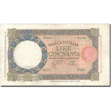 Banknote, Italy, 50 Lire, 1933, 1933-10-11, KM:54a, VF(30-35)