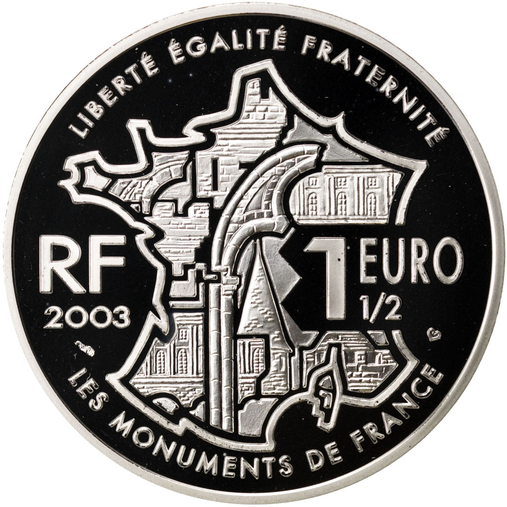 Francia, 1,5 Euro, 2003, FDC, Argento