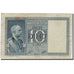 Banknote, Italy, 10 Lire, 1939, 1939, KM:25b, VF(20-25)
