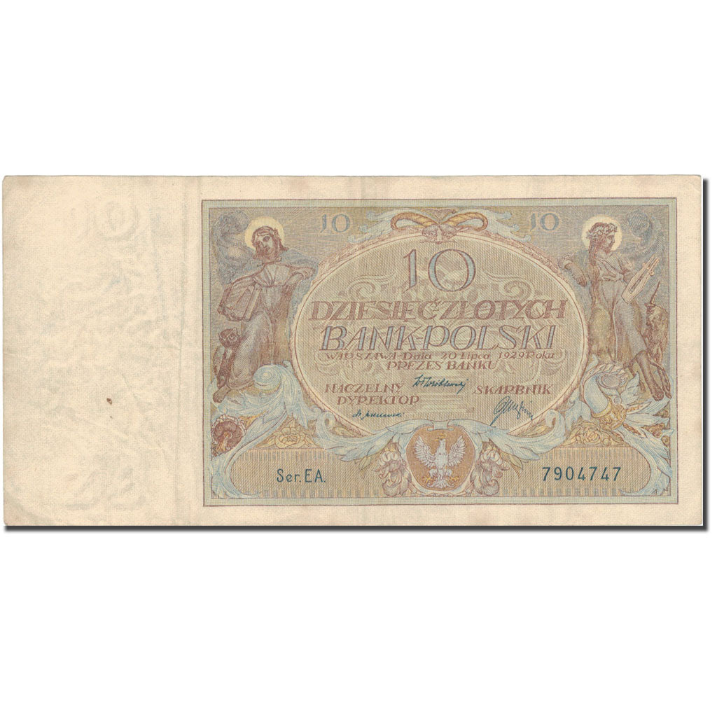 Billet, Pologne, 10 Zlotych, 1929, 1929-07-20, KM:69, TB