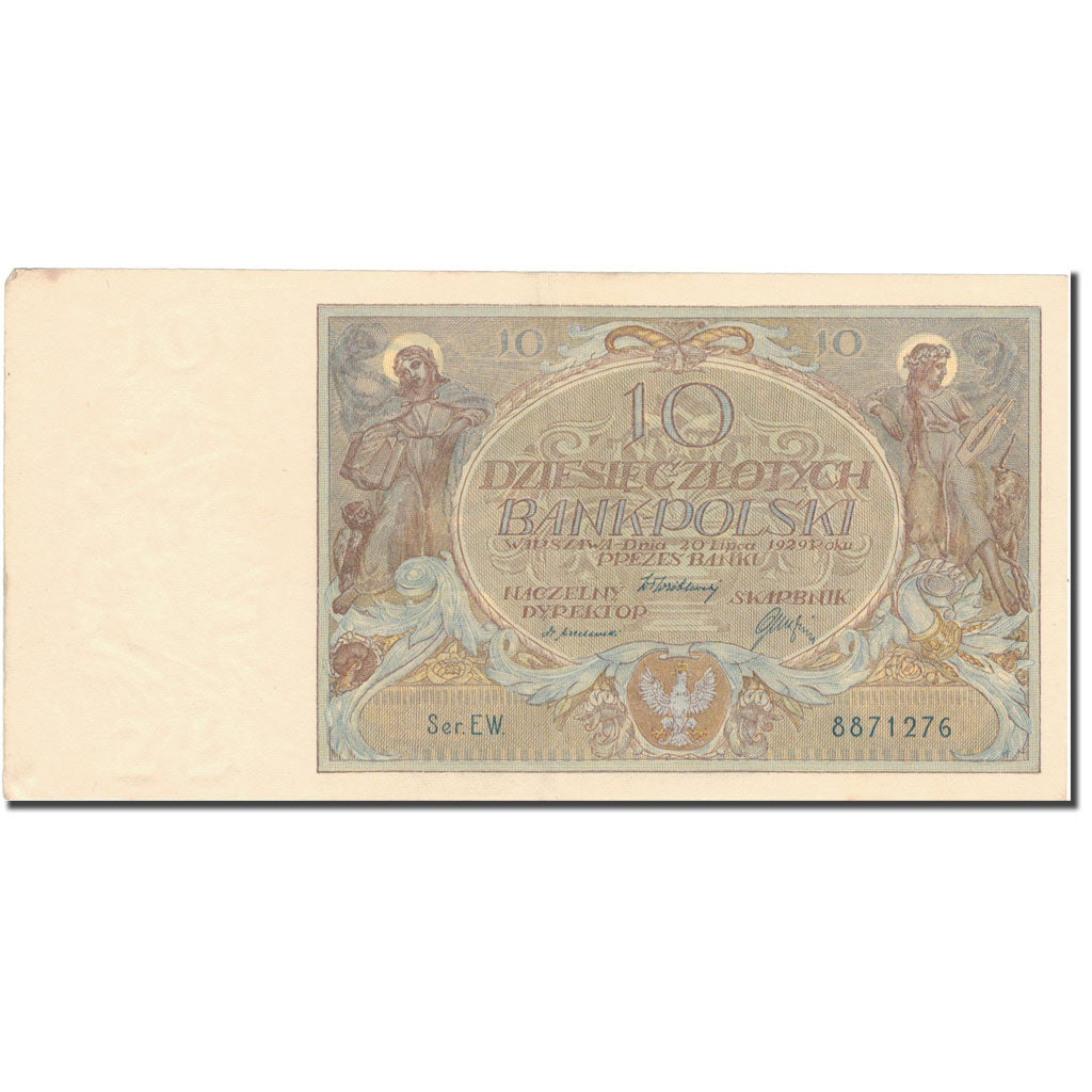Banconote, Polonia, 10 Zlotych, 1929, 1929-07-20, KM:69, MB