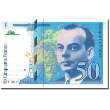 França, 50 Francs, St Exupéry, 1993, 1993, UNC(65-70), Fayette:72.2, KM:157b