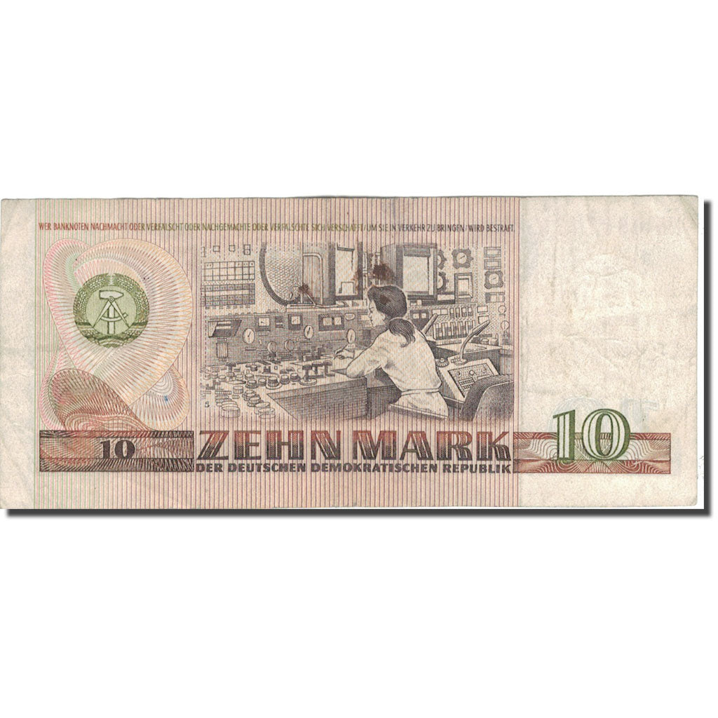 Banknote, Germany - Democratic Republic, 10 Mark, 1971, KM:28a, VF(30-35)