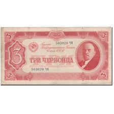 Banconote, Russia, 3 Chervontsa, 1937, 1937, KM:203a, MB