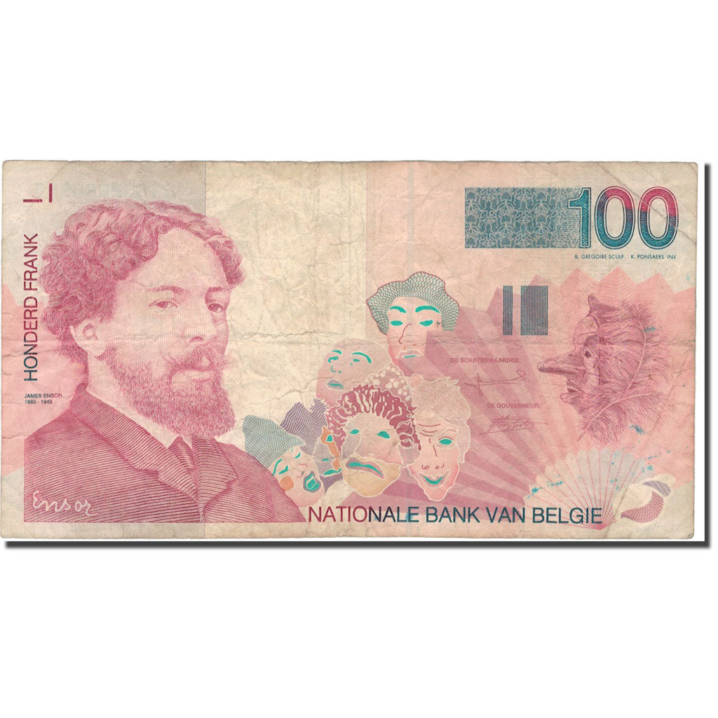 Banknote, Belgium, 100 Francs, Undated (1995-2001), KM:147, F(12-15)
