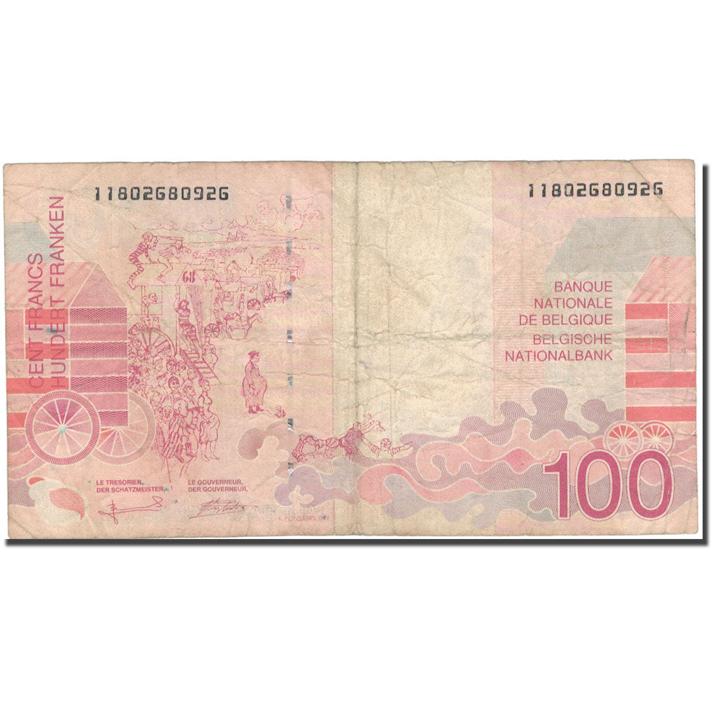Banknote, Belgium, 100 Francs, Undated (1995-2001), KM:147, F(12-15)