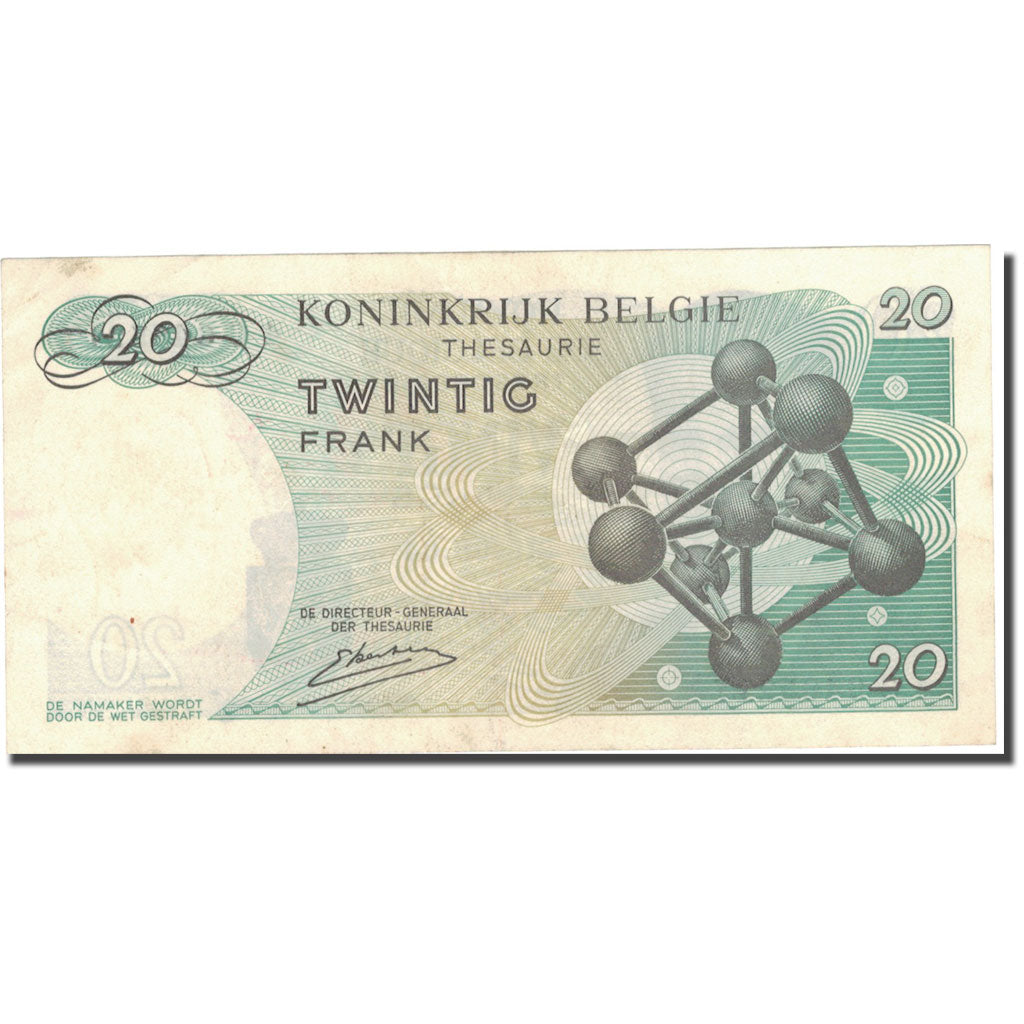 Banknote, Belgium, 20 Francs, 1964, 1964-06-15, KM:138, VF(30-35)