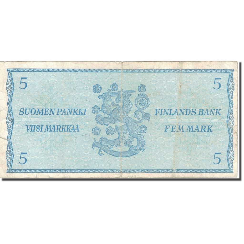 Geldschein, Finnland, 5 Markkaa, 1963, KM:106Aa, S
