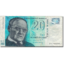 Banknote, Finland, 20 Markkaa, 1993, 1993, KM:123, VF(20-25)