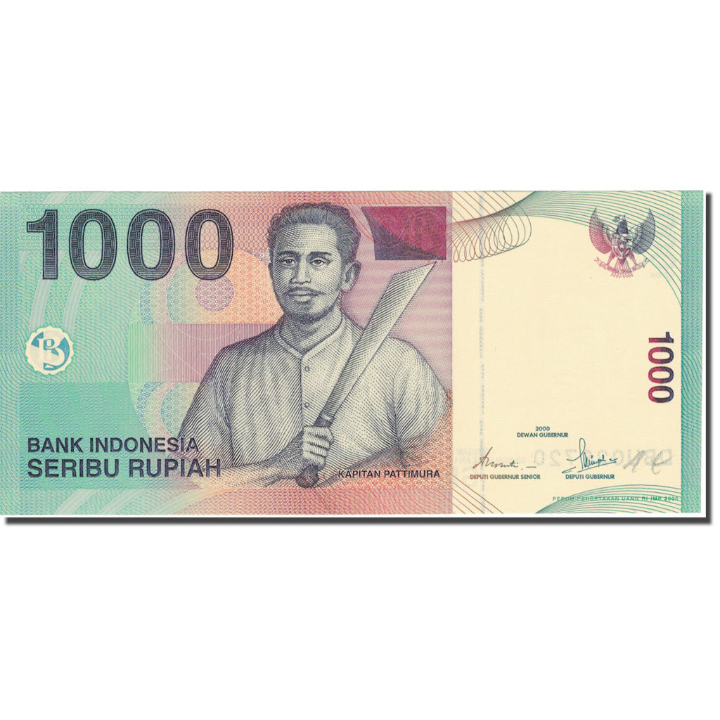 Banknote, Indonesia, 1000 Rupiah, 2000, 2000, KM:141a, UNC(65-70)