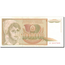 Nota, Jugoslávia, 1,000,000 Dinara, 1989, KM:99, EF(40-45)