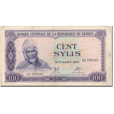 Billet, Guinea, 100 Sylis, 1960, 1960-03-01, KM:19, TB