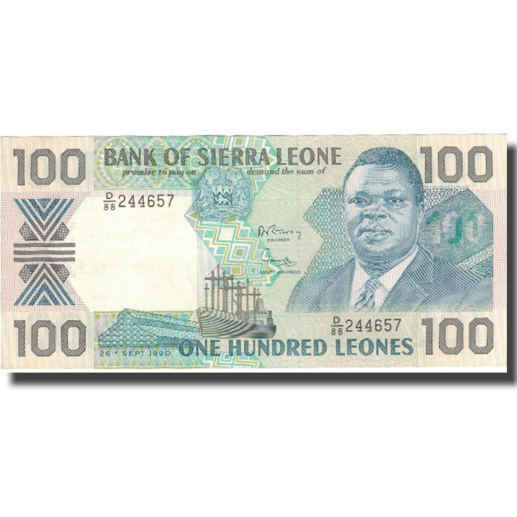 Banconote, Sierra Leone, 100 Leones, 1990, 1990-09-26, SPL-