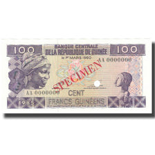 Banknote, Guinea, 100 Francs, 1960, 1960-03-01, Specimen, KM:13s, UNC(65-70)