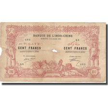Banknote, French Somaliland, 100 Francs, 1920, 1920-01-02, KM:5, VG(8-10)
