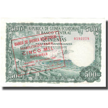 Banknot, Gwinea Równikowa, 5000 Bipkwele on 500 Pesetas, 1980, 1980-10-21