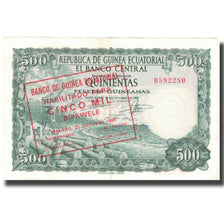 Banknot, Gwinea Równikowa, 5000 Bipkwele on 500 Pesetas, 1980, 1980-10-21