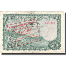 Banknote, Equatorial Guinea, 5000 Bipkwele on 500 Pesetas, 1980, 1980-10-21