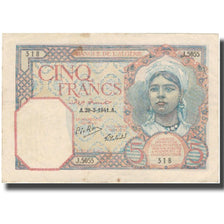 Banknote, Algeria, 5 Francs, 1941, 1941-03-19, KM:77b, AU(50-53)