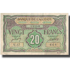 Banknote, Algeria, 20 Francs, 1948, 1948-06-04, KM:103, AU(55-58)