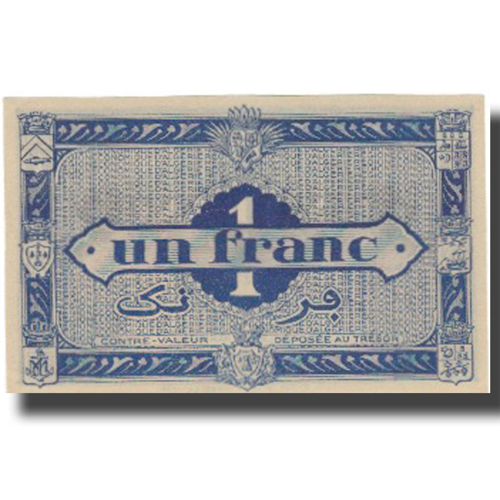 Banknote, Algeria, 1 Franc, 1944, 1944-01-31, KM:101, UNC(63)
