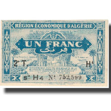 Nota, Argélia, 1 Franc, 1944, 1944-01-31, KM:101, UNC(64)