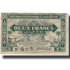 Nota, Argélia, 2 Francs, 1944, 1944-01-31, KM:99b, VF(20-25)