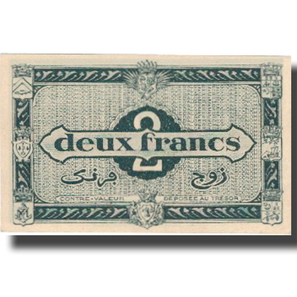 Banknote, Algeria, 2 Francs, 1944, 1944-01-31, KM:99b, UNC(60-62)