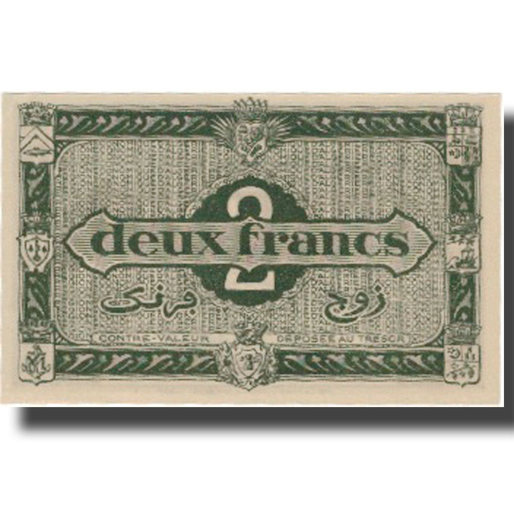Banknote, Algeria, 2 Francs, 1944, 1944-01-31, KM:99b, UNC(60-62)