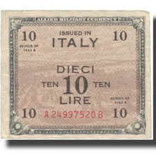 Geldschein, Italien, 10 Lire, 1943, Undated (1943), KM:M19b, SS