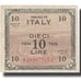 Geldschein, Italien, 10 Lire, 1943, Undated (1943), KM:M19b, SS