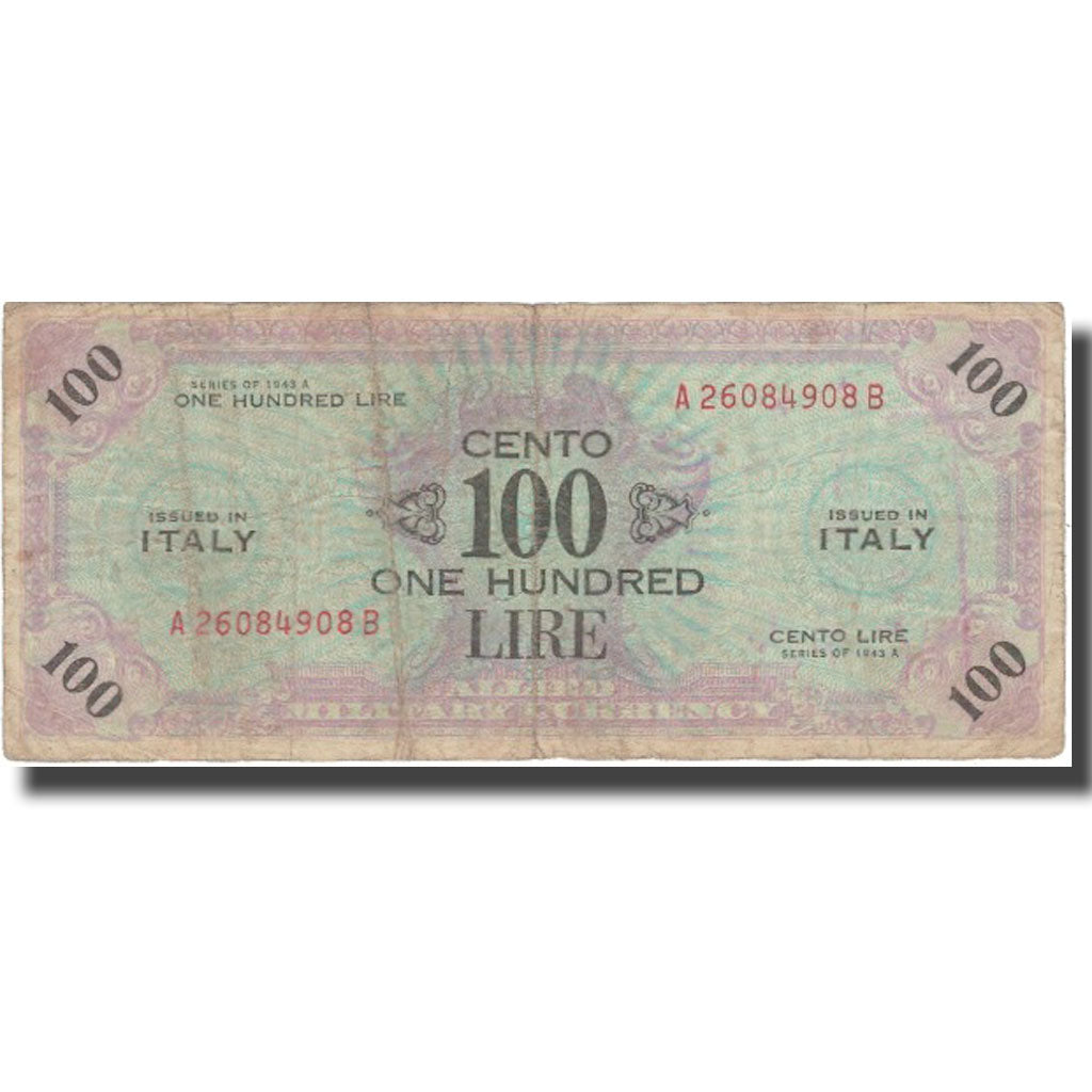 Banknote, Italy, 100 Lire, 1943A, VF(20-25)