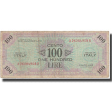 Biljet, Italië, 100 Lire, 1943A, TB