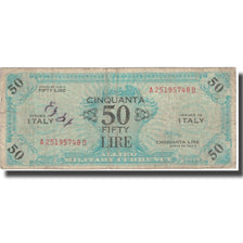 Italy, 50 Lire, 1943A, KM:M20a, Undated, VF(20-25)