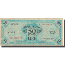 Italy, 50 Lire, 1943A, KM:M20a, Undated, VF(20-25)