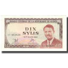 Billete, 10 Sylis, 1960, Guinea, 1960-03-01, KM:16, UNC
