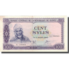 Banknot, Gwinea, 100 Sylis, 1960, 1960-03-01, KM:19, EF(40-45)