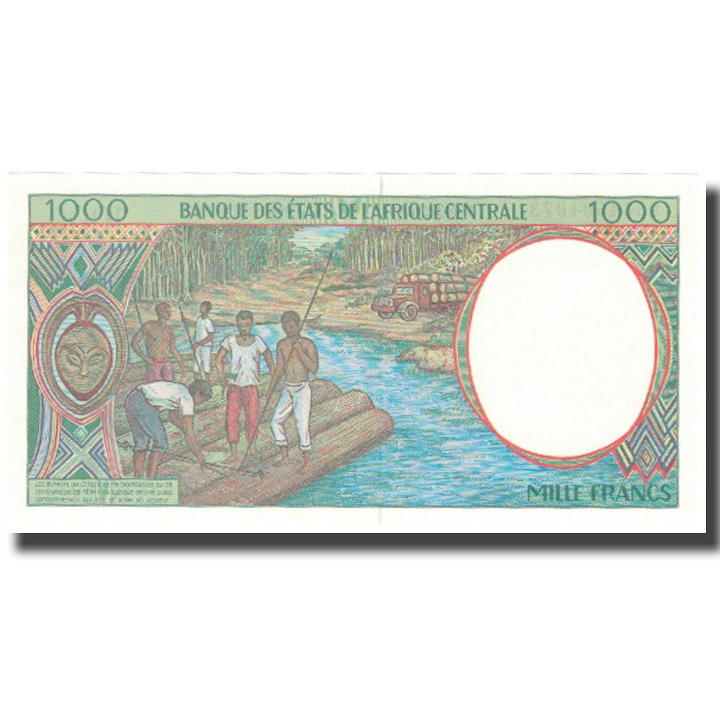 Banknote, Central African States, 1000 Francs, 1993, 2000, KM:102Cg, UNC(65-70)