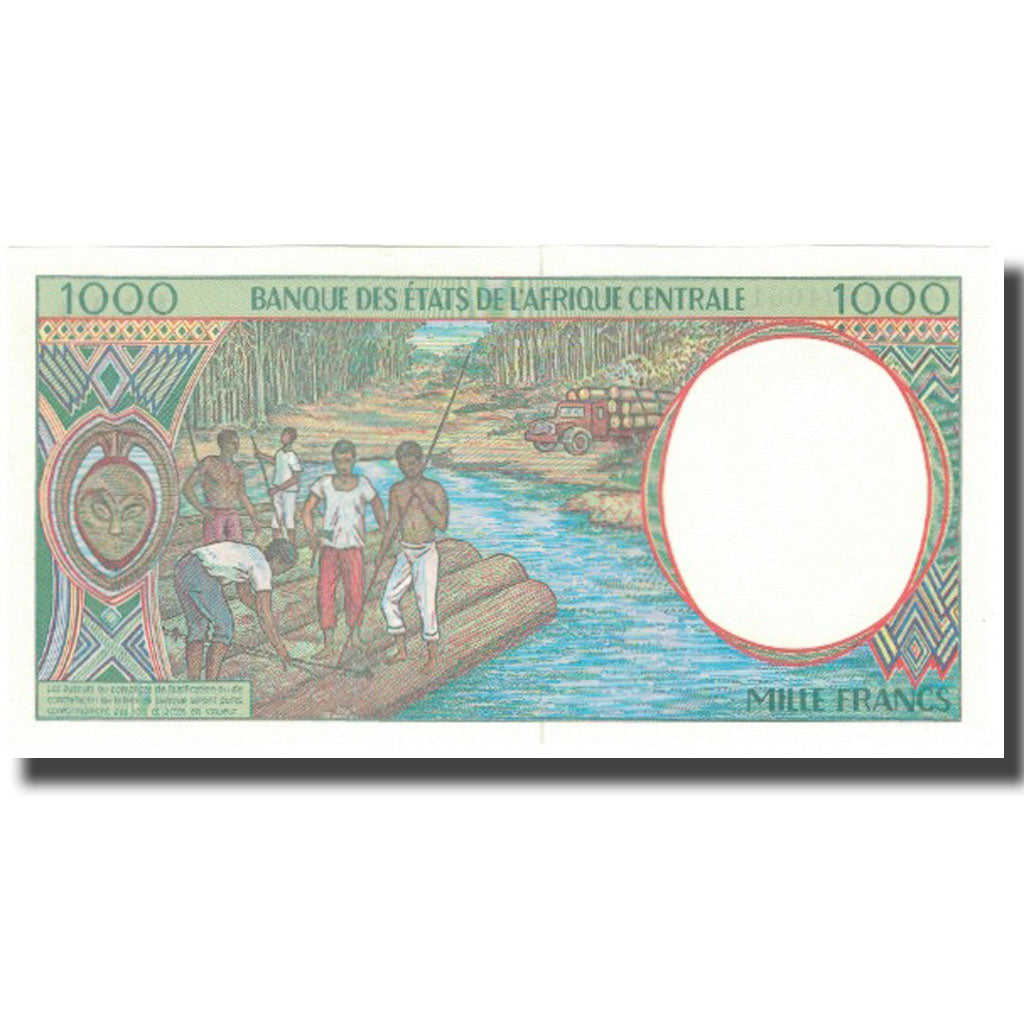 Banknote, Central African States, 1000 Francs, 1993, 2000, KM:102Cg, UNC(65-70)