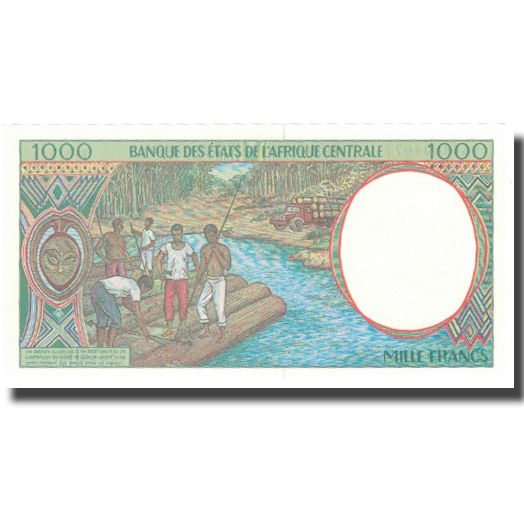 Banknote, Central African States, 1000 Francs, 1993, 2000, KM:102Cg, UNC(65-70)