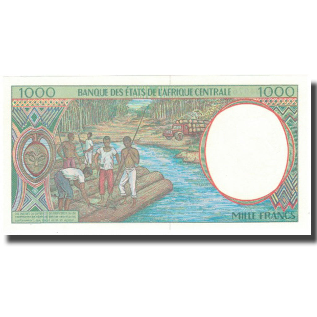 Banknote, Central African States, 1000 Francs, 1993, 2000, KM:102Cg, UNC(65-70)
