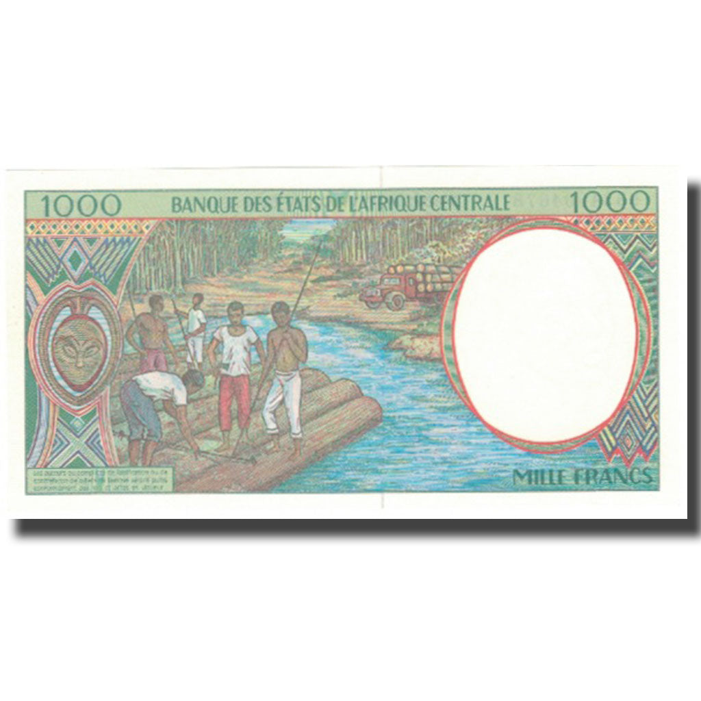 Banknote, Central African States, 1000 Francs, 1993, 2000, KM:102Cg, UNC(65-70)