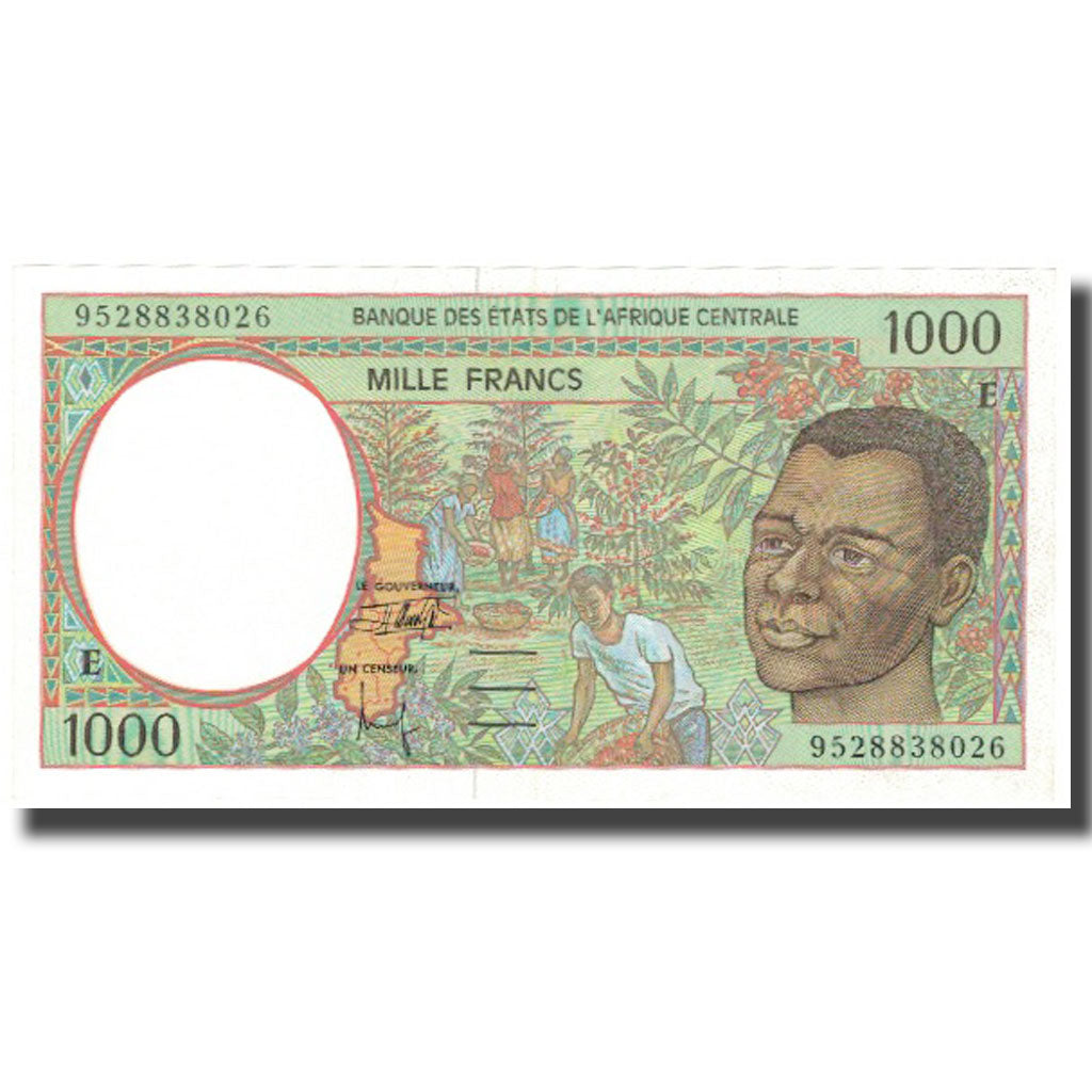 Banknote, Central African States, 1000 Francs, 1993, 2000, KM:102Cg, UNC(65-70)