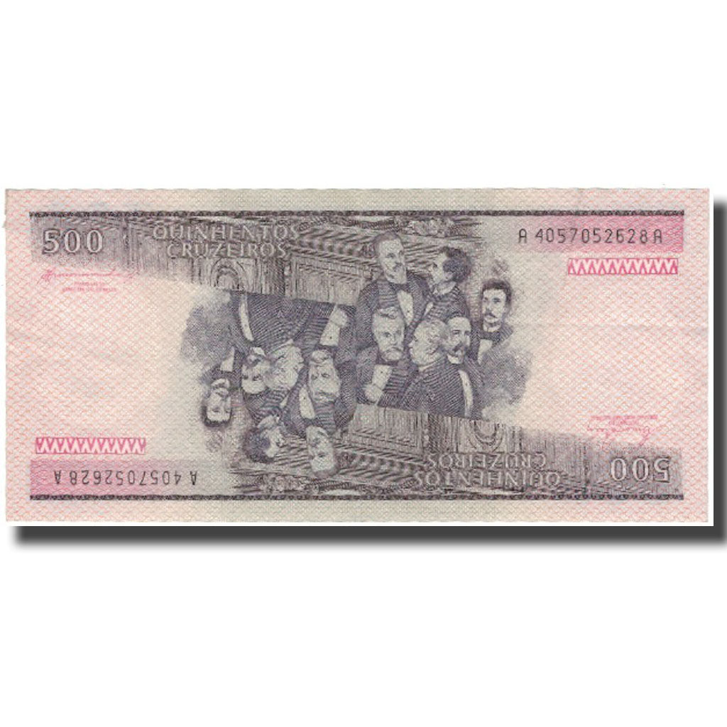 Nota, Brasil, 500 Cruzeiros, Undated (1981-85), KM:200b, UNC(60-62)