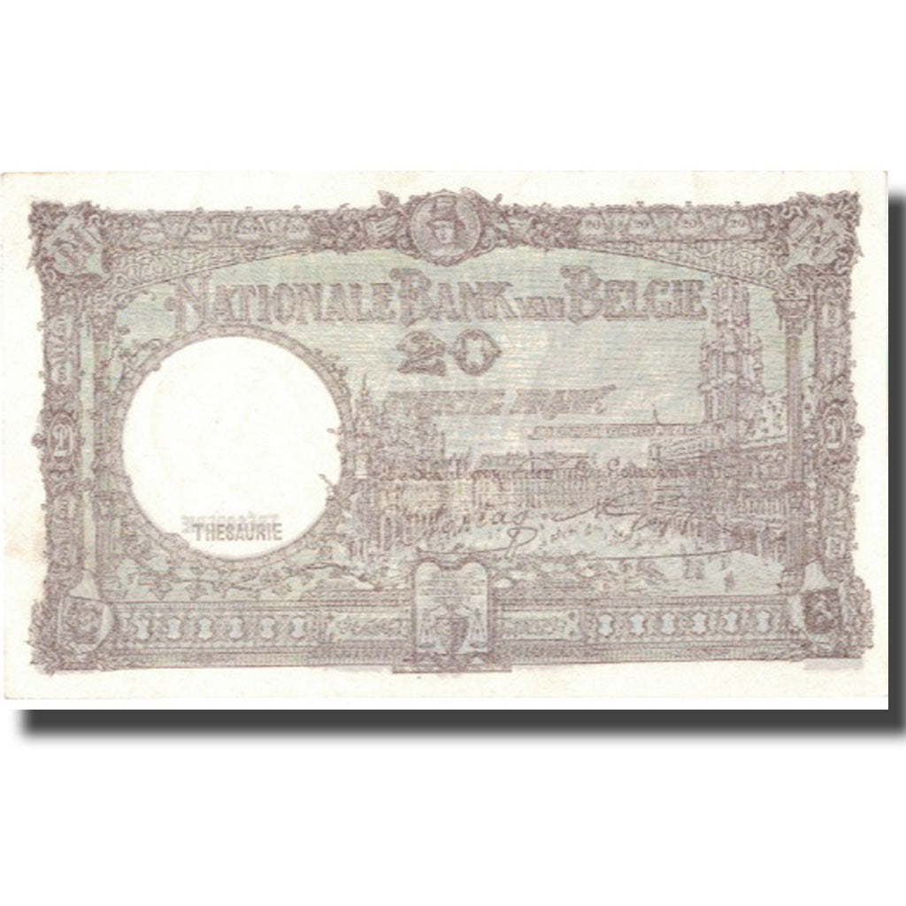 Banknote, Belgium, 20 Francs, 1944, 1944-03-01, KM:111, EF(40-45)
