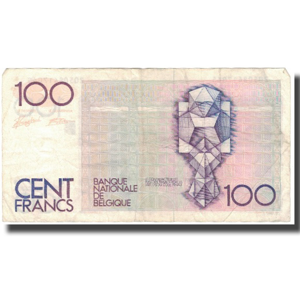 Geldschein, Belgien, 100 Francs, 1982, KM:142a, S+